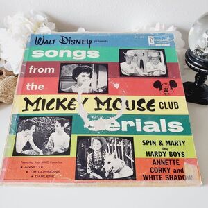Vintage 1962 Mickey Mouse Club Serials Vinyl  by Disneyland Record GUC